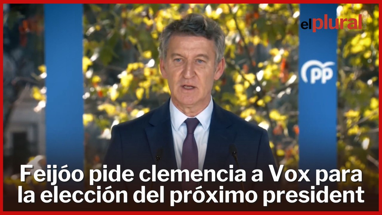 Feijóo pide clemencia a Vox para la elección del próximo president