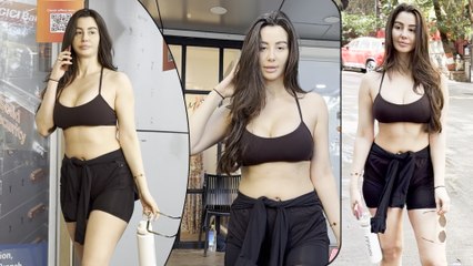 Giorgia Andriani Snapped In Bandra After A Power-Packed Workout Session