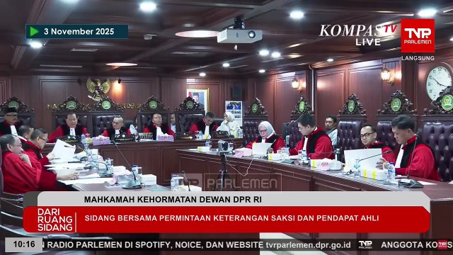 Sidang Etik Sahroni-Eko Patrio dkk, Setjen Ungkap Tak Ada Isu Kenaikan Gaji-Tunjangan DPR