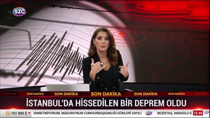 İstanbul'da hissedilen bir deprem oldu
