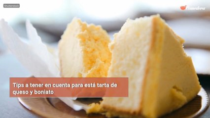 Tips a tener en cuenta para está tarta de queso y boniato