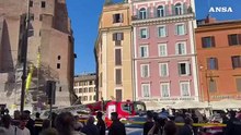 Nuovo crollo alla Torre dei Conti ai Fori Imperiali