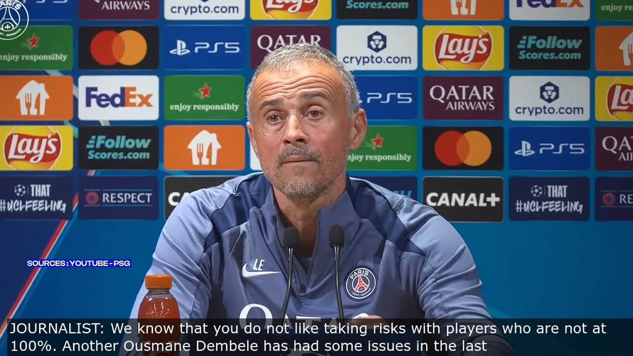 Titulaire ou pas contre le Bayern ? Luis Enrique répond sur le cas Dembélé