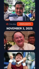 Today’s headlines: Jinggoy Estrada, Gibo Teodoro, Alex Eala | The wRap | November 3, 2025