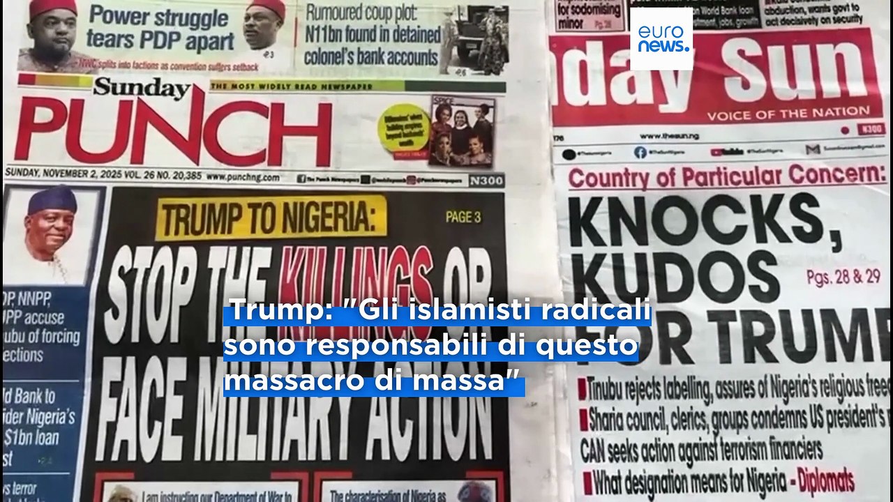 Persecuzione cristiana, Trump minaccia la Nigeria di un'azione militare