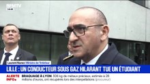 Étudiant tué par un chauffard à Lille: "On ne laissera rien passer", assure Laurent Nuñez