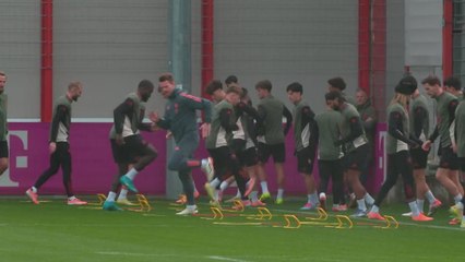 Bayern Munich champions league training ahead of PSG