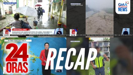 24 Oras: (Part 1) Bagyong Tino, lalo pang lumakas | Mga probinsyang daraanan, naghahanda na | Pulis, sinibak dahil sa vlog, atbp.
