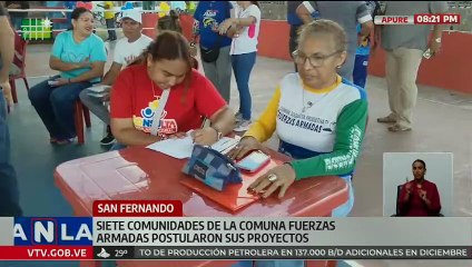 Apureños de la Comuna Fuerzas Armadas postularon sus proyectos para próxima consulta popular