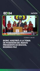 Boric asistirá a la toma de posesión del nuevo presidente de Bolivia, Rodrigo Paz