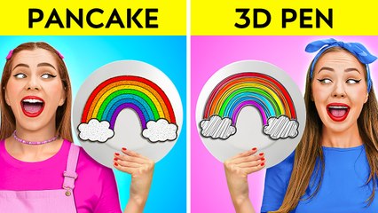 3D Pen and Pancake Art Challenge! Best Art Wins $1,000!
