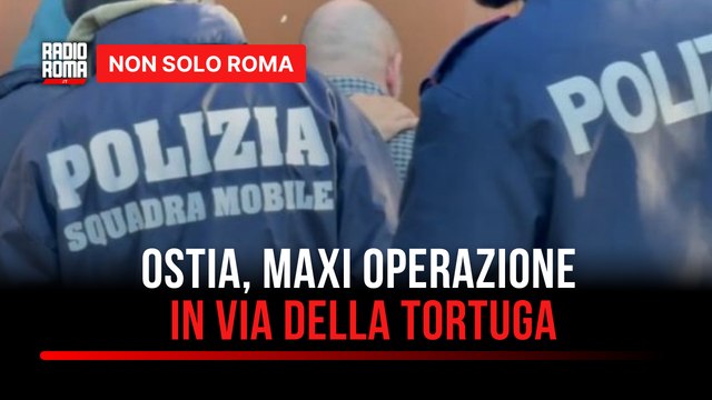 Ostia, maxi operazione della polizia alle case popolari di via della Tortuga dopo la bomba carta