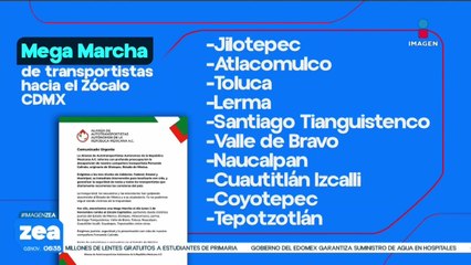 Transportistas del Estado de México anuncia mega marcha con rumbo a CDMX