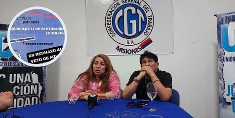 Mirta Chemes, titular de UDA y referente de la CGT Misiones