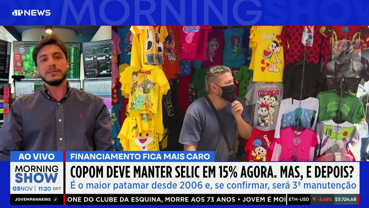Copom vai MANTER a TAXA de JUROS em 15%? Especialista EXPLICA