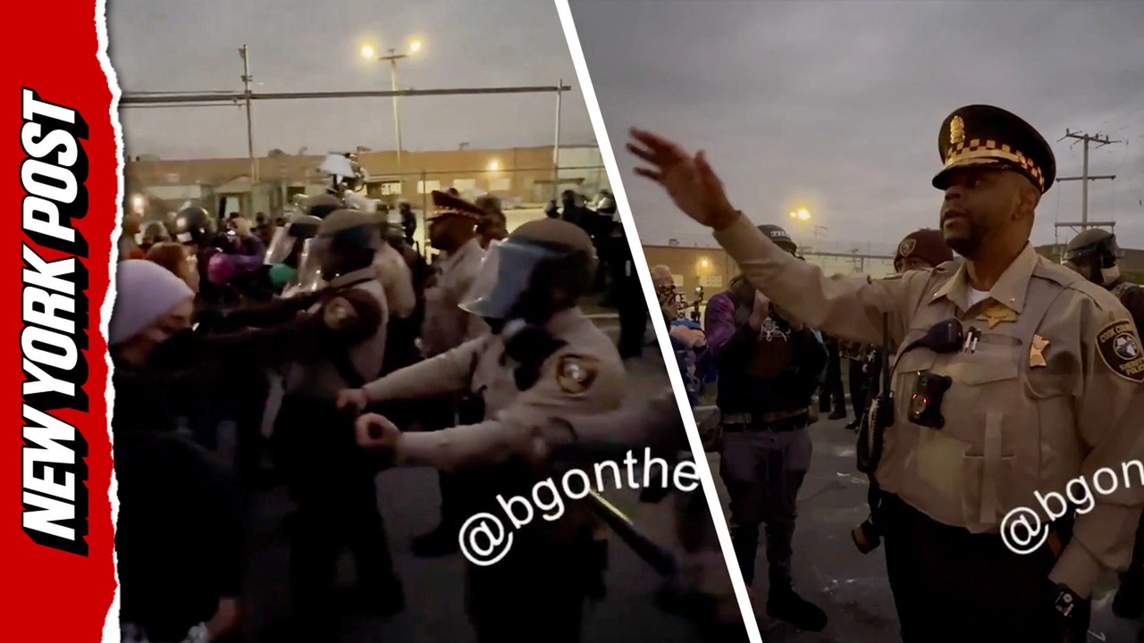 Police clash With protesters outside Chicago ICE facility after curfew