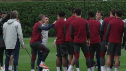 Arteta leads Arsenal training ahead of UCL trip to Prague