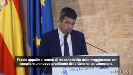 Spagna, governatore di Valencia si dimette un anno dopo le alluvioni
