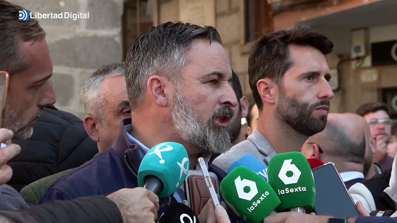 Abascal acusa a Feijóo de entregar un "chivo expiatorio" a Sánchez tras la  dimisión de Mazón