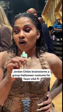 Jordan Chiles Picks a Halloween Costume for Team USA