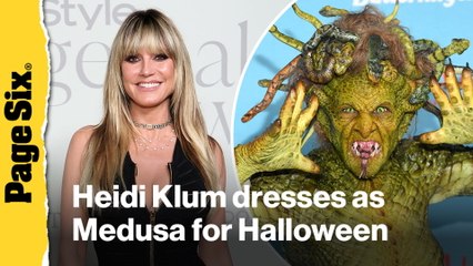 Heidi Klum dresses as Medusa for Halloween