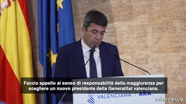 Spagna, governatore di Valencia si dimette un anno dopo le alluvioni