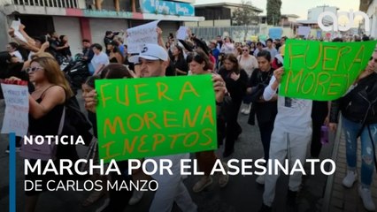 Más de 20 mil personas marchan por el asesinato del alcalde Carlos Manzo; exigen justicia