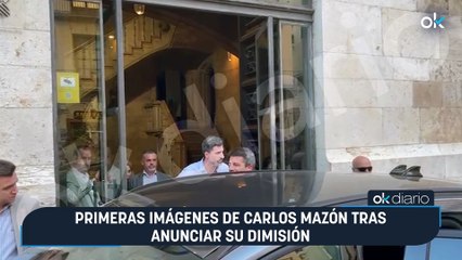 Primeras imágenes de Carlos Mazón tras anunciar su dimisión