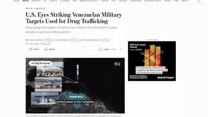 EE.UU. se prepara para bombardear instalaciones militares en Venezuela