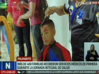 Más de 400 familias apureñas beneficiadas con jornada de atención integral en Palmarito