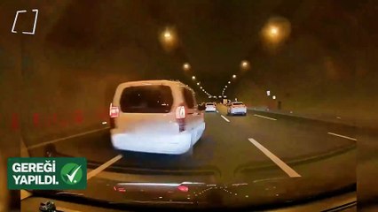 İstanbul'da makas atarak trafik güvenliğini tehlikeye düşüren sürücü yakalandı