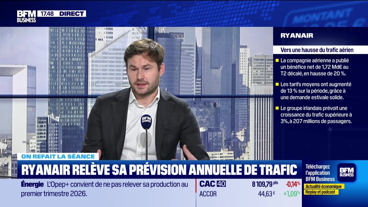 On refait la séance : "Ryanair, Ferrari, Bouygues animent le début de semaine" - 03/11