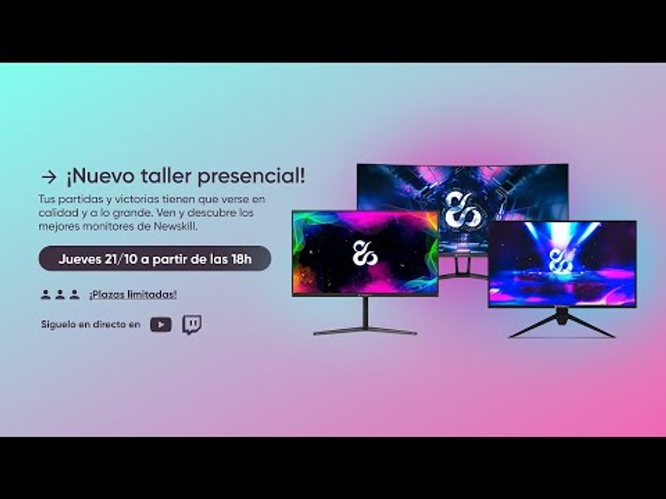 🎥 DIRECTO | Descubriendo la gama de monitores gaming de Newskill!