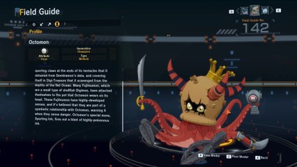 octomon all digivolution/de-digivolution/profile Digimon Story Time Stranger