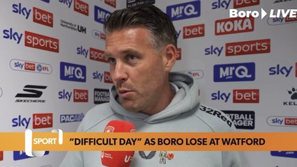 “Really difficult day!” | Rob Edwards | Watford 3-0 Middlesbrough