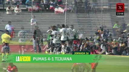 Pumas golea a Tijuana en CU y se mete al último cupo del Play-In