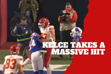Travis Kelce slammed with big hit in viral clip and fans call it “jealous energy” defense