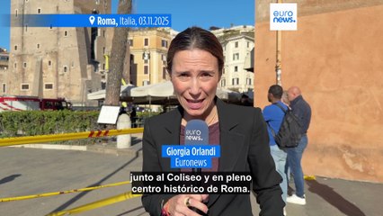 VÍDEO: Se derrumba parte de la Torre dei Conti en Roma dejando varios heridos