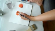 Sarah painting - simple poppies