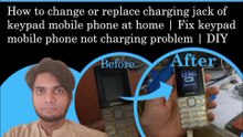 How to Change or Replace Charging Jack of Keypad Mobile Phone at Home Fix Not Charging Problem DIY Repair at home