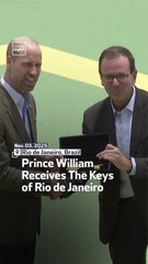 Prince William Receives The Keys of Rio de Janeiro