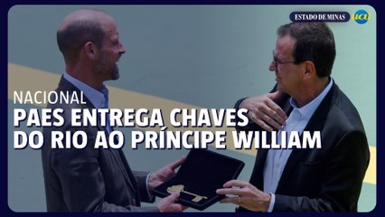 Príncipe William é homenageado com as chaves da cidade do Rio de Janeiro