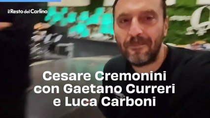 Cesare Cremonini con Gaetano Curreri e Luca Carboni: il video