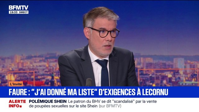 Budget 2026: Olivier Faure, Premier secrétaire du PS, déclare qu'il y a un chemin étroit pour trouver un budget