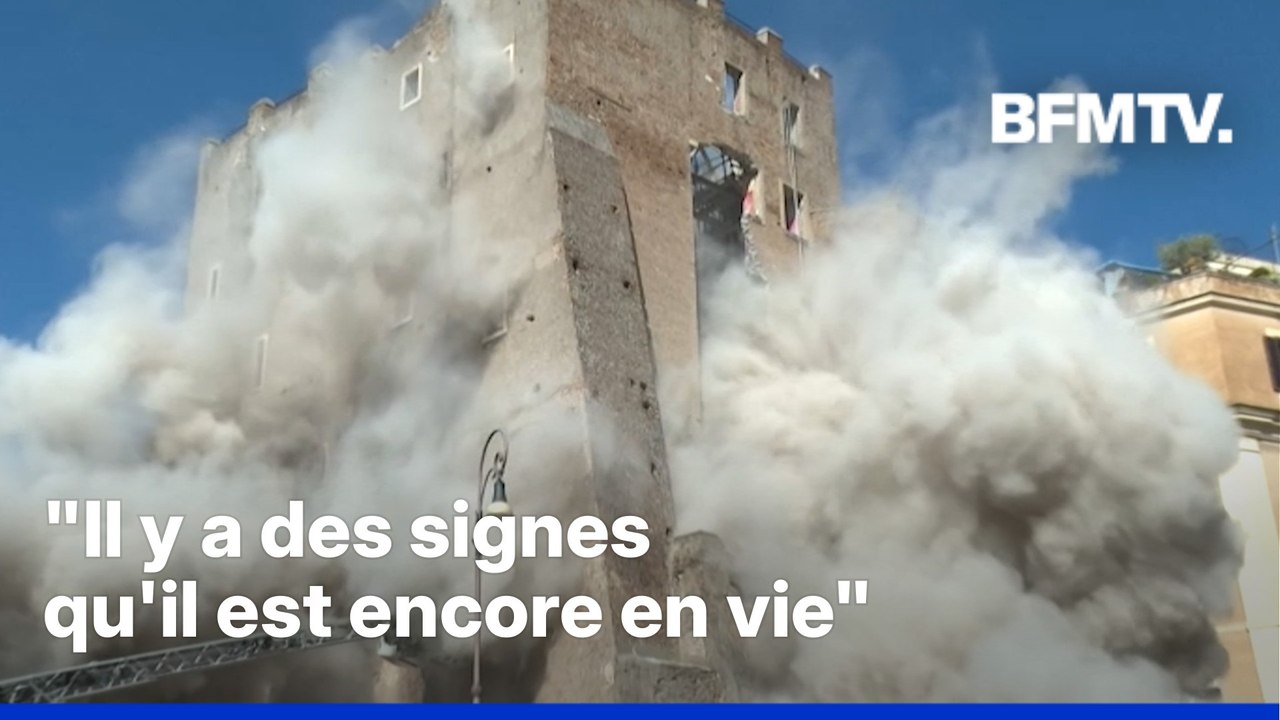 Rome: effondrement d'une tour médiévale en travaux, un ouvrier piégé dans les décombres