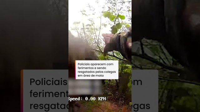 Policiais socorrem colegas baleados em megaoperação no Rio de Janeiro