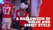Couple stuns everyone on Halloween with Travis Kelce and Taylor Swift costume