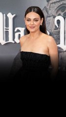 Mila Kunis Shines in Black as Ashton Kutcher Complains About Lost Roles