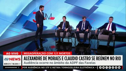 Alexandre de Moraes e Cláudio Castro se reúnem no RJ para falar sobre megaoperação