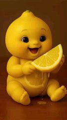 This baby tried lemon for the very first time! 🍋 The moment he bites it, all the lemon juice bursts out — and his funny, sour reaction will melt your heart! 🍼🤣 #BabyReaction #CuteMoments